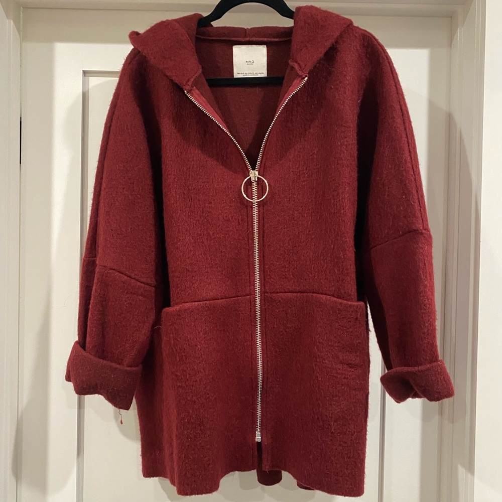 Poncho with Zipper from Mango